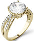 ფოტო #1 პროდუქტის Moissanite Split Shank Ring 2-9/10 ct. t.w. Diamond Equivalent in 14k White Gold or 14k Yellow Gold