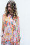 Фото #6 товара Платье миди с принтом — zw collection ZARA