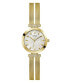 Фото #2 товара Наручные часы женские Guess Array золотые 28 мм GW0471L2