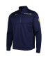 Men's Navy Notre Dame Fighting Irish Universal Mock Neck Half-Zip Jacket
