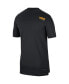 Фото #4 товара Men's Black Iowa Hawkeyes Coach UV Performance T-shirt