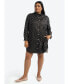 Фото #1 товара Plus Size Shirt Dress Polka Dots