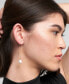 ფოტო #3 პროდუქტის Gold Freshwater Cultivated Pearl Threader Earrings