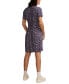 Women's Short-Sleeve Mini Slip Dress