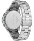 ფოტო #3 პროდუქტის Men's Boston Stainless Steel Bracelet Watch 42mm