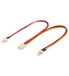 Wentronic Internal Fan Power Cable - 0.22 m - Male/Female - Black,Red,Yellow