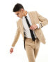 Jack & Jones Premium slim fit suit jacket in beige