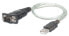 Фото #2 товара IC Intracom USB-A to Serial Converter cable - 45cm - Male to Male - Serial/RS232/COM/DB9 - Prolific PL-2303RA Chip - Equivalent to Startech ICUSB232V2 - Black/Silver cable - Blister - Grey - 0.45 m - RS-232 - USB A - Male - Male