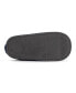 Men's Softones By Unisex Adjustable Velour Slipper, Grey, M (W- 10-12 M- 7-9)