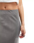 Nobody's Child satin maxi skirt in silver