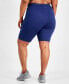 Фото #2 товара Plus Size Essentials High Waist Bike Shorts, Created for Macy's
