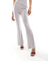 Фото #3 товара Kaiia slinky flared trousers co-ord in light grey