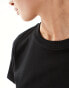 New Look plain oversized tee in black