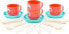 Фото #1 товара Детский ролевой набор детской игрушечной посуды Wader "Минутка" на 4 персоны 20 элементов в сетке
