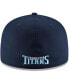 ფოტო #3 პროდუქტის Men's Navy Tennessee Titans Omaha 59FIFTY Hat