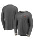 ფოტო #2 პროდუქტის Men's Heathered Charcoal Arizona Coyotes True Classics Henley Long Sleeve T-shirt