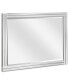 Moderno Stepped Beveled Rectangle Wall Mirror, 40" x 30" x 1.18"