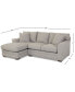 Фото #1 товара CLOSEOUT! Loranna 2-Pc. Fabric Sectional with Chaise, Created for Macy's