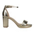 Фото #1 товара Chinese Laundry Teri Ankle Strap Metallic Platform Womens Gold Dress Sandals TE