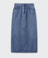 Фото #7 товара Women's Denim Long Skirt