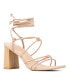 ფოტო #1 პროდუქტის Bailey Women's Wooden Block Heel Sandals