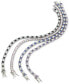 ფოტო #3 პროდუქტის Blue Cubic Zirconia Tennis Bracelet in Sterling Silver, Created for Macy's
