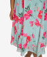 ფოტო #5 პროდუქტის Women's Printed Flutter-Sleeve Button-Front Dress