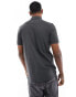 Jack & Jones Essentials slim fit pique logo polo in dark grey melange