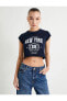 Топ Koton Crop Printed Tee