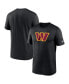 Men's Black Washington Commanders Legend Logo Performance T-shirt