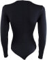 INC 253694 Women's Lace Keyhole Bodysuit Black Size X-Large