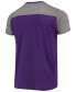 Фото #2 товара Men's Purple, Gray Minnesota Vikings Field Goal Slub T-shirt