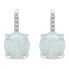 Charming jewelry set with synthetic opals SET250W