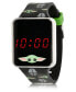 ფოტო #1 პროდუქტის Star Wars Kid's Baby Yoda Touch Screen Black Silicone Strap LED Watch, 36mm x 33 mm