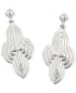 ფოტო #1 პროდუქტის Elongated Medallion Drop Earrings