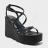 Фото #1 товара Women's Ronnie Strappy Platform Wedge Heels with Memory Foam Insole - Wild