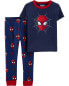 Фото #2 товара Toddler 2-Piece Spider-Man 100% Snug Fit Cotton Pajamas 2T