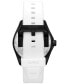 ფოტო #2 პროდუქტის Men's Maritime Three-Hand White Silicone Watch 42mm