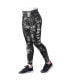 Women's Black New Orleans Saints Aubrey Tie-Dye Leggings