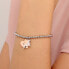 Bicolor Steel Bracelet Dog and Heart LPS05AQI04