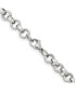 Chisel stainless Steel Polished 8mm Rolo Chain Necklace