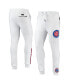ფოტო #1 პროდუქტის Men's White Chicago Cubs Team Logo Jogger Pants