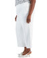 Plus Size Mid Rise Pull-On Wide Leg Pants