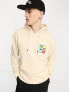 Parlez riviera hoodie in beige Exclusive to ASOS