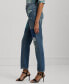 ფოტო #3 პროდუქტის Women's Patchwork Boyfriend Jeans, Regular & Petite