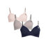 Фото #1 товара 3Pack Set U.S. Polo Assn. Women's Microfiber Wirefree Bra 38C Mix-Color Solid