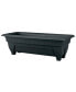 Plastic 1427BK Azura Rectangle Patio Planter Black