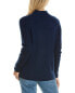 Фото #2 товара Forte Cashmere Center Front Seam Funnel Neck Cashmere Sweater Women's Blue Xs
