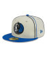 Фото #1 товара Men's Cream, Blue Dallas Mavericks Piping 2-Tone 59FIFTY Fitted Hat