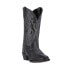 Фото #3 товара Laredo Maddie Embroidery Round Toe Cowboy Womens Black Casual Boots 51110